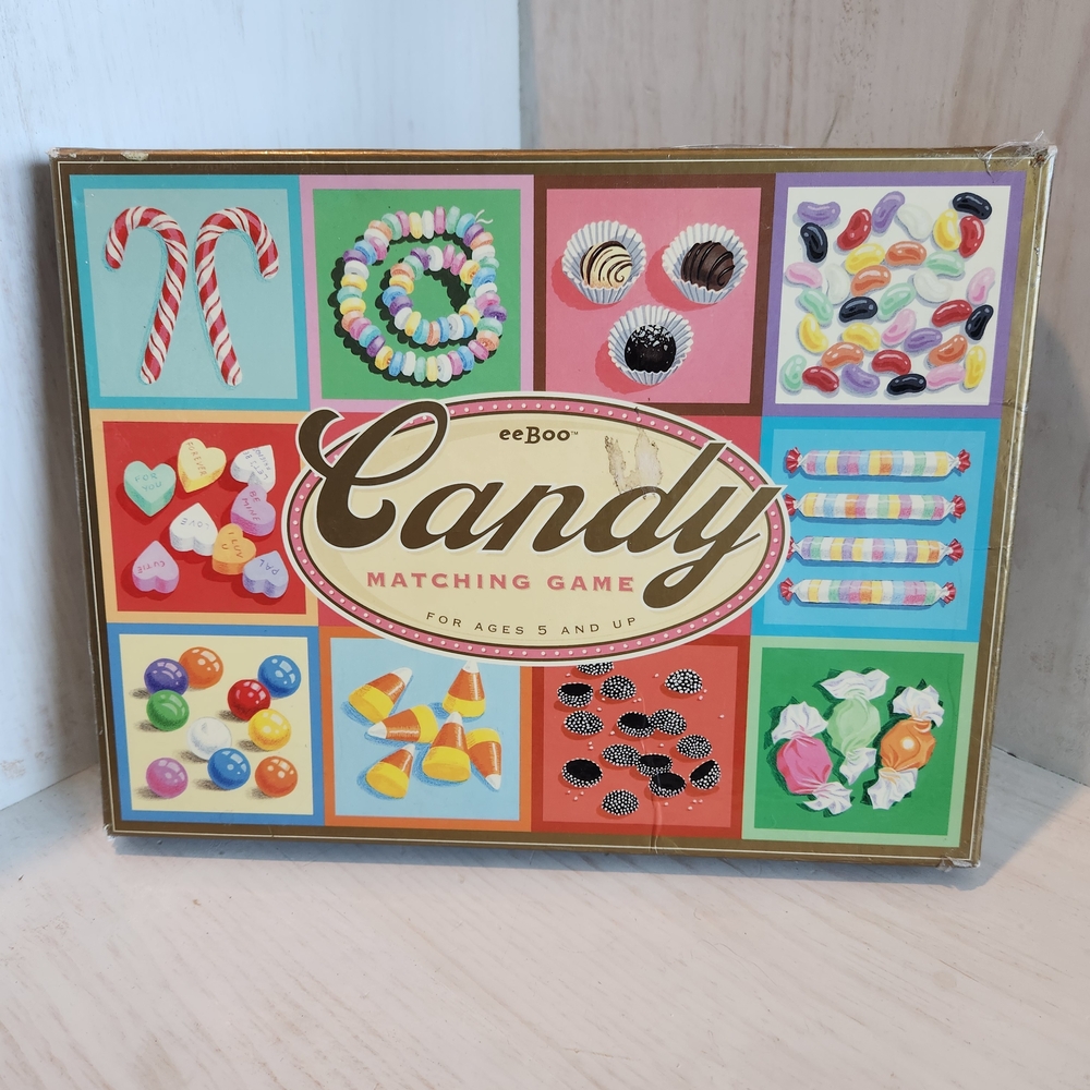 eeBoo Candy Matching Game - Colorful Card Game